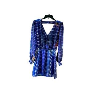 Parker Galaxy Silk Wrap Mini Dress. Size small.